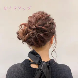 ヘアアレンジ 顔周りレイヤー/新宿 /モテ艶カラー/航介のヘアスタイル