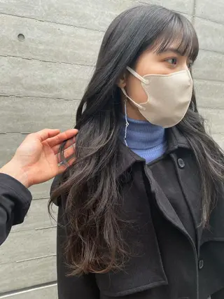 ロング カラー もりたみかこ 美容師お休み中のヘアスタイル