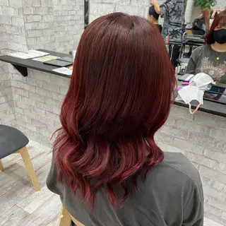 ミディアム カラー パーマ ヘアアレンジ メンズ キッズ ネイル マツエク・マツパ アイブロウ 似合わせカラー♡髪質 改善🎀サトカ🍒のヘアスタイル
