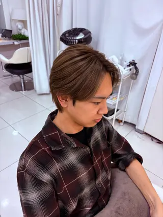 カラー メンズ keany錦糸町 ハセベユウのヘアスタイル
