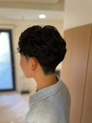 パーマ メンズ ショート・ボブカット /堀内波玲のヘアスタイル