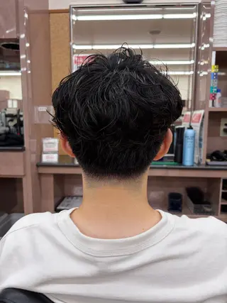 ミディアム 中村 邦明のヘアスタイル