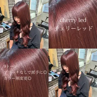 ロング カラー 🧸顔周りカット /透明感🎀のヘアスタイル