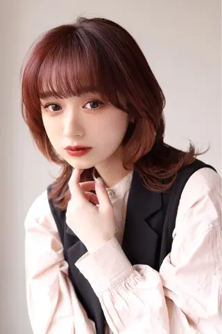 ミディアム 植野/新宿 高田馬場のヘアスタイル