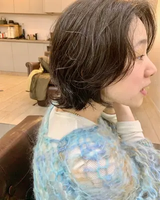 ショート パーマ Shibata Mizukiのヘアスタイル