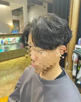 パーマ メンズ 菅野 奏のヘアスタイル
