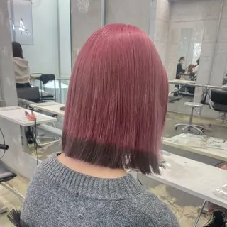 ミディアム カラー ヘアアレンジ 🎀モテ暖色× エクステ🎀あかりのヘアスタイル
