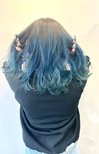 ミディアム カラー 宮崎 智也のヘアスタイル