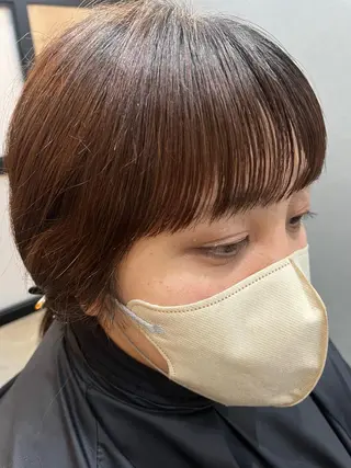 セミロング カラー パーマ ヘアアレンジ メンズ キッズ ネイル マツエク・マツパ アイブロウ 久木原 ゆりのヘアスタイル