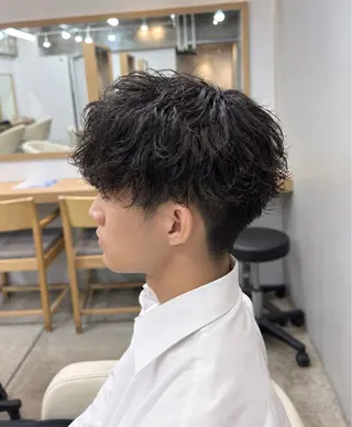 パーマ メンズ 渋谷/メンズ特化 /ハイトーン/パーマのヘアスタイル