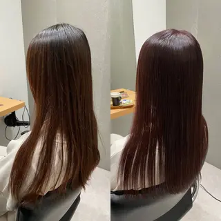 ミディアム カラー 髪質改善ヘアケア 艶髪特化/上田のヘアスタイル
