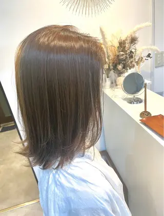 ミディアム カラー 中村 あやかのヘアスタイル