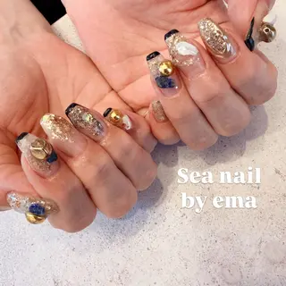 ネイル Sea  nail by emaのネイルデザイン