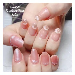 ミディアム ネイル 🐾enen style 🐾のネイルデザイン