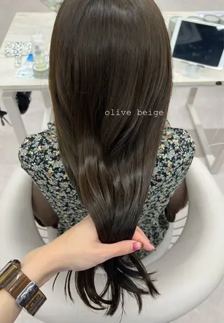 ロング カラー 🤍髪質改善/酸熱× 艶カラー🤍🫧リサのヘアスタイル