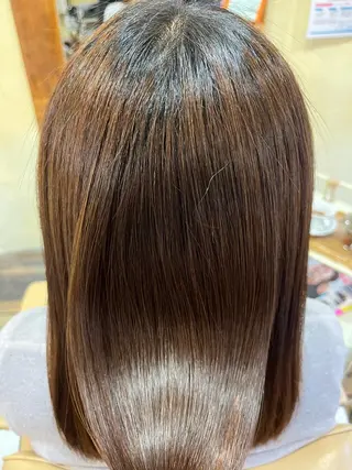 ミディアム 柘植 雅大のヘアスタイル