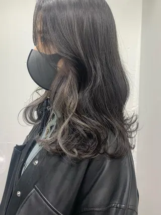 セミロング カラー ヘアアレンジ 憧れの艶ハイトーンへ 🌙サイダサキのヘアスタイル