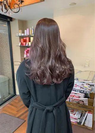 セミロング カラー 矢野 晃平のヘアスタイル