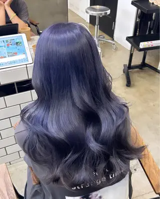 ロング カラー 🌷ラベンダーピンク 顔まわり🌷ねいろのヘアスタイル