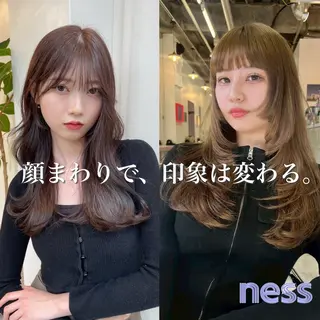 セミロング ness🎖️ カミカリスマ受賞のヘアスタイル