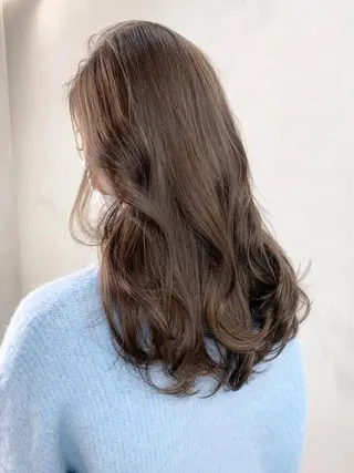 セミロング カラー パーマ ヘアアレンジ ITbyALBUM 松戸のヘアスタイル