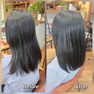 ミディアム 銀座knoll🌿 【平日限定cut】のヘアスタイル