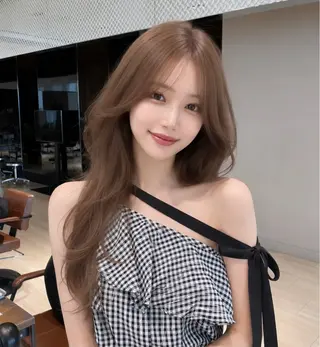 ロング カラー 🎀韓国ヘア🎀 𝓡𝓲𝓷𝓱𝓪のヘアスタイル