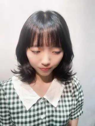 ミディアム カラー mitchy モデル様募集中♪のヘアスタイル