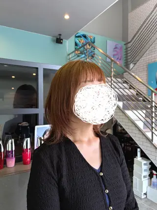 ミディアム 🫧古田 穂香🫧パーマモデルのヘアスタイル