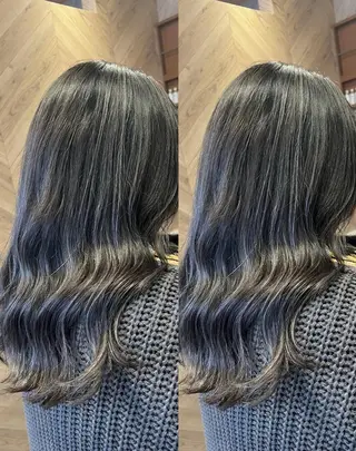セミロング カラー TELA HAIRのヘアスタイル