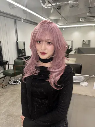 ロング カラー ハイトーン/ カラー/めい🎀のヘアスタイル