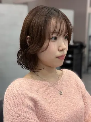 ショート パーマ TheEct🫧ca now SUZUNOのヘアスタイル