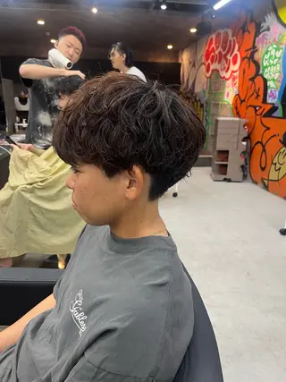 ショート パーマ 🌀メンズパーマ🌀 小林裕花のヘアスタイル