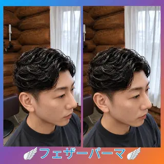 パーマ ショート メンズ リンクスハート橿原店 ⭐✨本田圭輔✨⭐のヘアスタイル