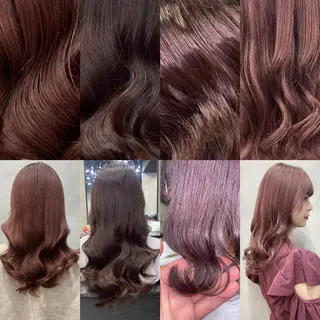 セミロング カラー ヘアアレンジ FAAM Tsuneのヘアスタイル