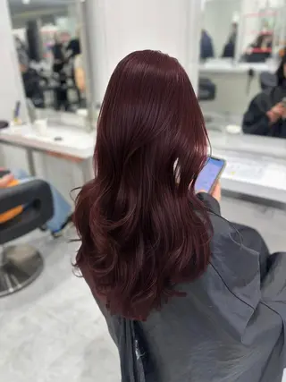 ロング 🎀暖色カラー🎀 韓国ヘア まなかのヘアスタイル