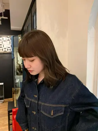 ミディアム カラー 藤原 陽一郎のヘアスタイル