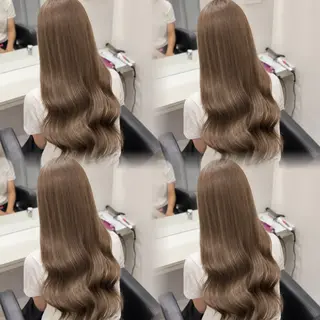 ロング カラー 🦋REISA🦋 エクステ×ハイトーンのヘアスタイル