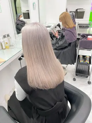 ロング カラー ウルフカットマスター みつきのヘアスタイル