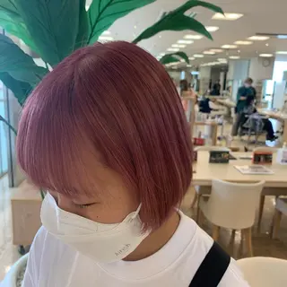 ショート カラー 暖色/ブリーチカラー 🎀 M i k uのヘアスタイル
