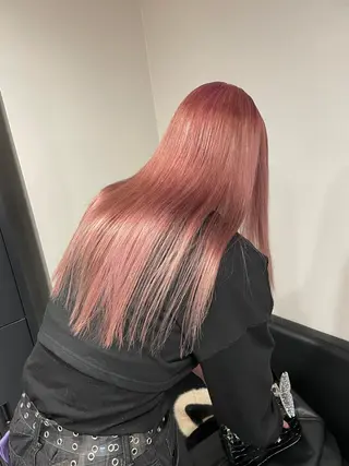 ロング カラー ボブ/レイヤーカット 縮毛矯正/コウキ新宿のヘアスタイル