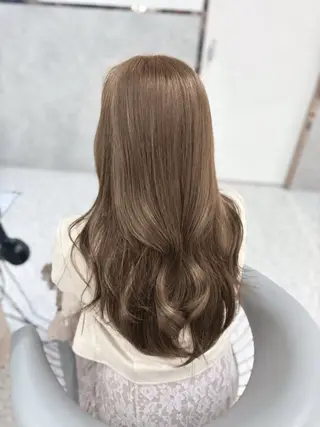 ロング カラー yui🎀ブリーチな しダブルカラー／博多のヘアスタイル