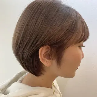 ショート カラー ハブヘアー ハブヘアーのヘアスタイル