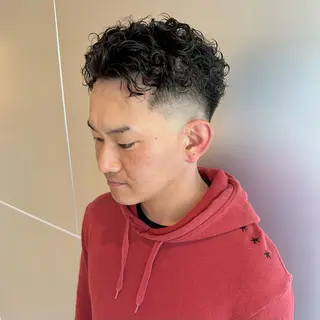 ショート パーマ メンズ 🔥メンズ特化/ パーマ＆カット🌀のヘアスタイル