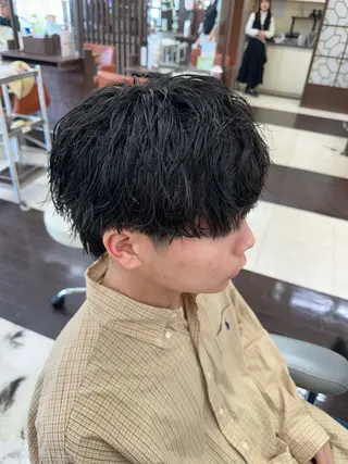 ショート カラー パーマ メンズ 成田No.1 メンズヘア/清和武虎のヘアスタイル