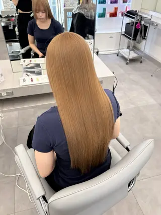 ロング カラー 🍀透明感ナチュラル カラー🍀じゅんのヘアスタイル