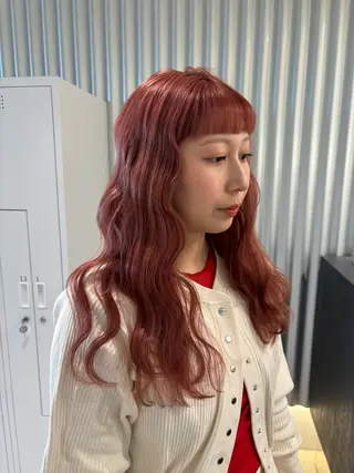セミロング カラー ヘアアレンジ 押切 響　のヘアスタイル