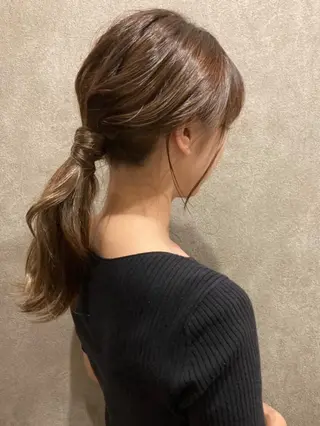 ロング 田谷 夏生のヘアスタイル