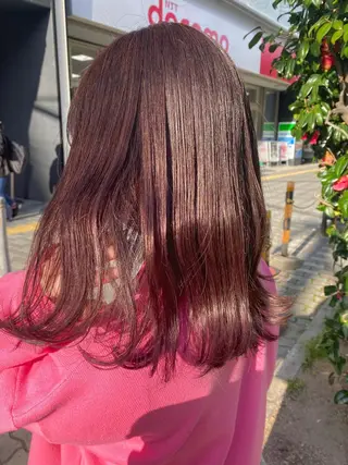 ミディアム カラー 美髪/透明感カラー reikoのヘアスタイル