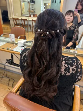 ヘアアレンジ 韓国ヘアー🇰🇷 MIWAのヘアスタイル